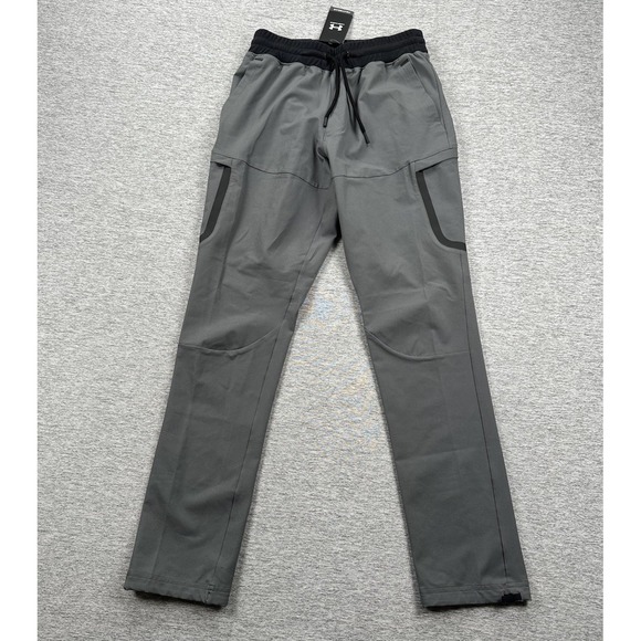 Under Armour Unstoppable Cargo Pants Mens Medium Gray Fitted Joggers Active NEW - Picture 1 of 11